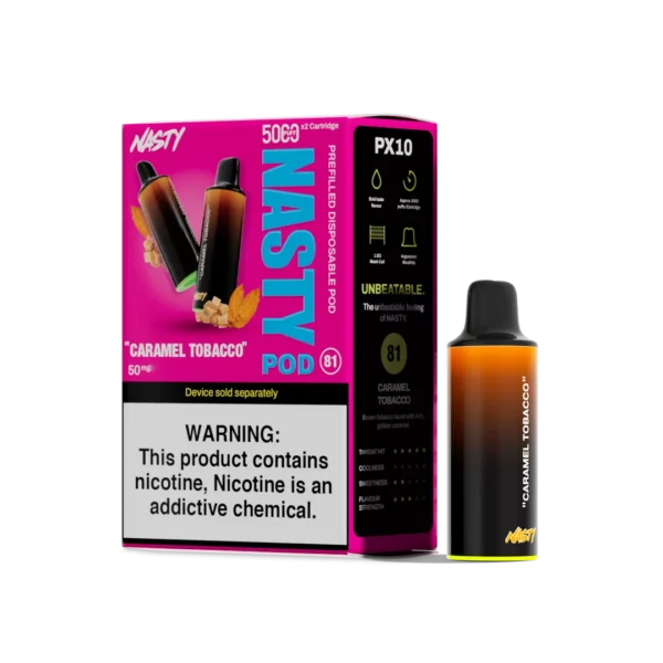 NASTY Pod 5000 – Caramel Tobacco 50MG