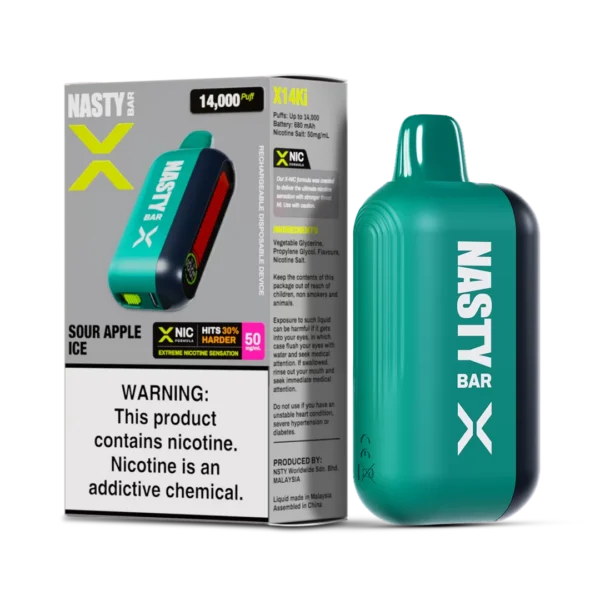 Nasty X 14K Strong – Sour Apple Ice 50MG